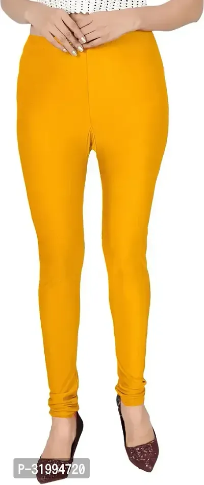 Fabulous Silk Blend Solid Leggings For Women