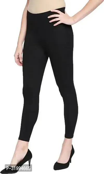 Fabulous Satin Solid Leggings For Women-thumb3