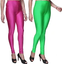 Colors Cube Streachable Shiny Chudidar Legging Combo Pack-thumb2