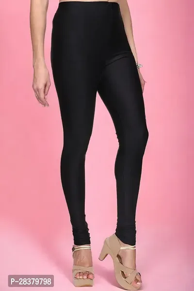 Fabulous Black Lycra Solid Leggings For Women-thumb3