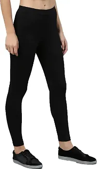 Fabulous Cotton Blend Solid Leggings For Women-thumb2