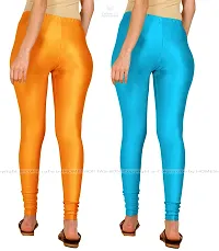 Stylish Women Lycra Blend Leggings Pack of 2-thumb2