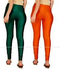 Stylish Women Lycra Blend Leggings Pack of 2-thumb2