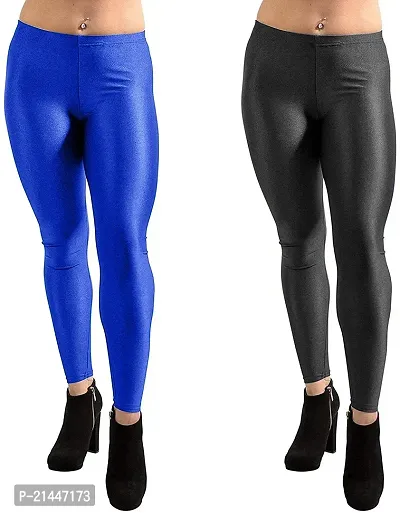 Fabulous Multicoloured Silk Blend  Leggings Combo For Women