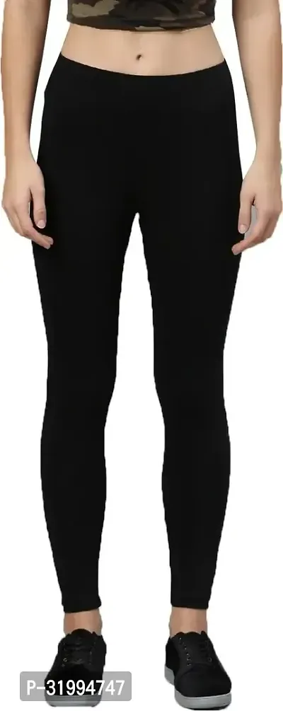 Fabulous Cotton Blend Solid Leggings For Women-thumb0