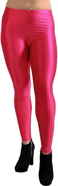 Fabulous Silk Blend Solid Leggings For Women-thumb0