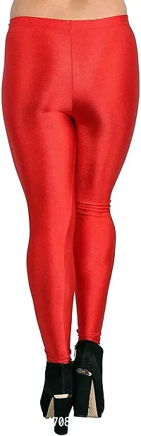 Fabulous Multicoloured Silk Blend  Leggings For Women-thumb3