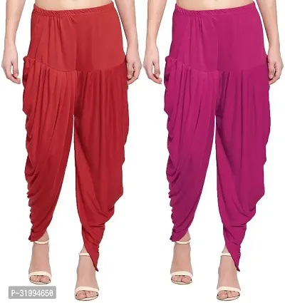 Fabulous Rayon Solid Dhoti Salwar For Women- Pack Of 2