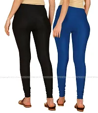 Stylish Women Lycra Blend Leggings Pack of 2-thumb2