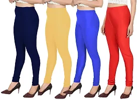 Fabulous Multicoloured Cotton Leggings For Women Pack Of 4-thumb3