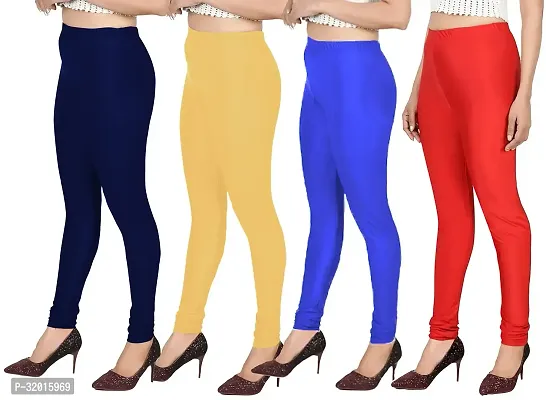 Fabulous Multicoloured Cotton Leggings For Women Pack Of 4-thumb4