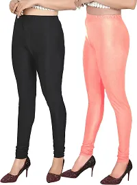 Colors Cube Streachable Shiny Chudidar Legging Combo Pack-thumb2