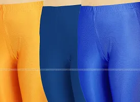 Fabulous Multicoloured Lycra Blend Solid Leggings For Women Pack Of 3-thumb3