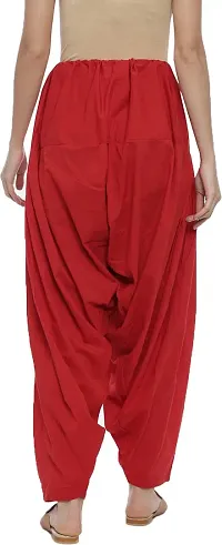 Fabulous Red Cotton  Salwars For Women-thumb1