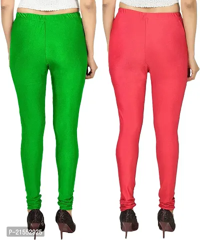 Colors Cube Streachable Shiny Chudidar Legging Combo Pack-thumb2