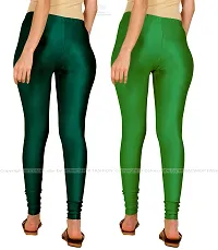 Stylish Women Lycra Blend Leggings Pack of 2-thumb2