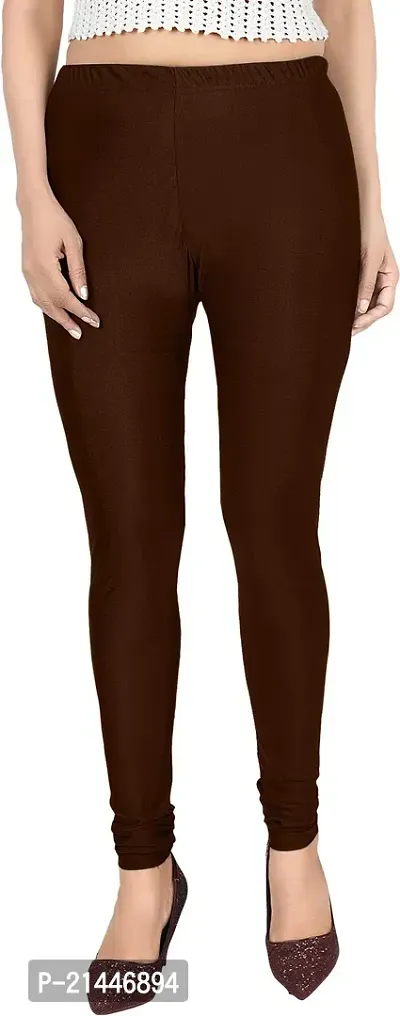 Fabulous Multicoloured Silk Blend  Leggings For Women-thumb0