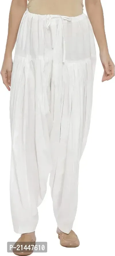 Fabulous White Cotton  Salwars For Women-thumb2