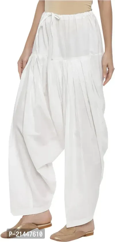 Fabulous White Cotton  Salwars For Women-thumb0