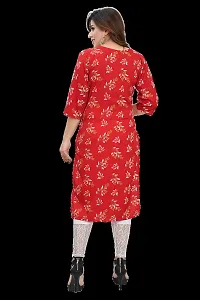 Stylish Fancy Designer Red Crepe Kurta For Women-thumb2