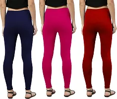 Fabulous Satin Solid Leggings For Women- Pack Of 3-thumb1