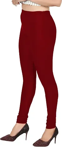 Fabulous Silk Blend Solid Leggings For Women-thumb3