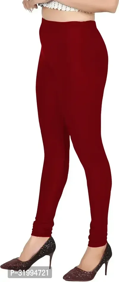 Fabulous Silk Blend Solid Leggings For Women-thumb5