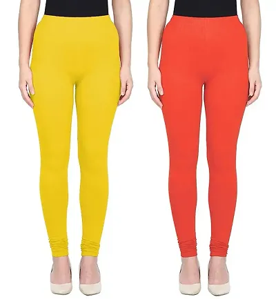 Stylish Solid Leggings Combo- Pack Of 2