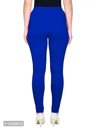 Stylish Blue Cotton Solid Leggings For Women-thumb3