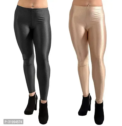 Fabulous Cotton Solid Leggings For Women- Pack Of 2-thumb0