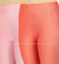 Stylish Women Lycra Blend Leggings Pack of 2-thumb3