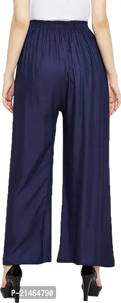 Elegant Multicoloured Rayon Solid Ethnic Pant For Women-thumb2