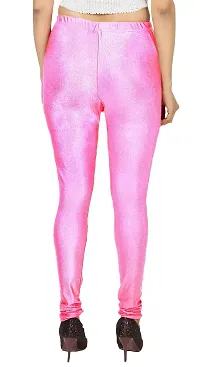 Fabulous Pink Satin Leggings For Women-thumb1