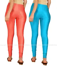 Stylish Women Lycra Blend Leggings Pack of 2-thumb2