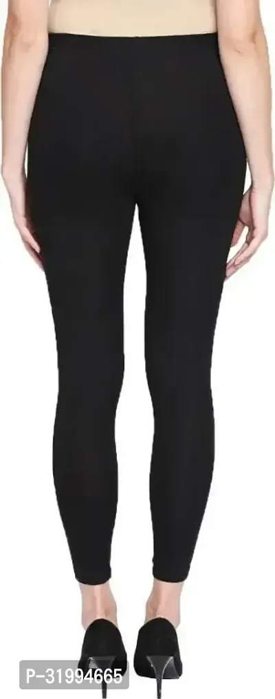 Fabulous Satin Solid Leggings For Women-thumb2