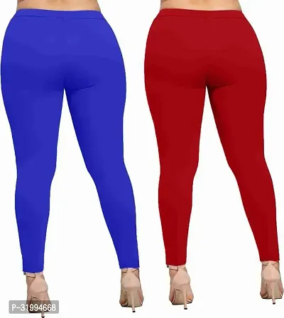 Fabulous Satin Solid Leggings For Women- Pack Of 2-thumb3