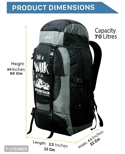 UNISEX Water Proof Mountain Rucksack/Hiking/Trekking/Camping Bag/Backpack for Adventure Camping Rucksack - 70 L-thumb4