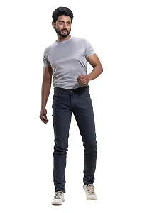 FANG JEANS Denim Stretchable and Comfortable Mid Rise Regular Fit Casual Joggers Jeans for Men (599-1)-thumb3