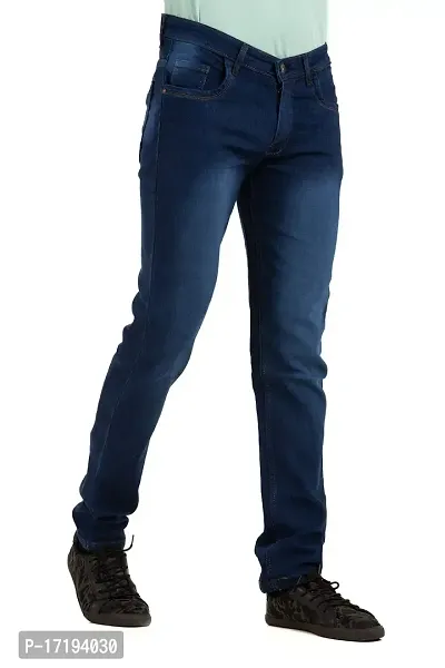 FANG JEANS Denim Stretchable and Comfortable Mid Rise Regular Fit Casual Jeans for Men (479)