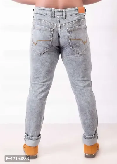 FANG JEANS Denim Stretchable  Comfortable Mid Rise Regular Fit Casual Jeans for Men-thumb2