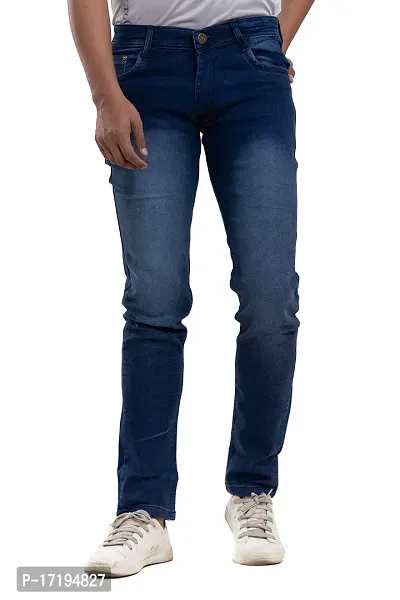 FANG JEANS Denim Stretchable and Comfortable Mid-Rise Regular Fit Casual Jeans for Men (499)
