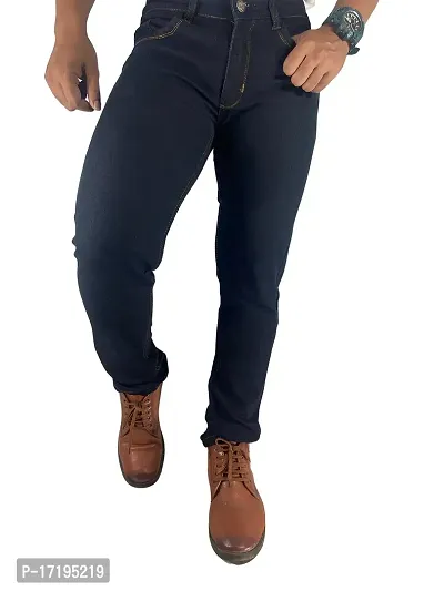 FANG JEANS Denim Stretchable and Comfortable Mid Rise Regular Fit Casual Joggers Jeans for Men (549-1)