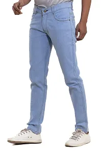 FANG JEANS Denim Stretchable and Comfortable Mid Rise Regular Fit Casual Joggers Jeans for Men (599)-thumb4