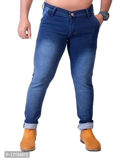 FANG JEANS Denim Stretchable  Comfortable Mid Rise Regular Fit Casual Jeans for Men (549)
