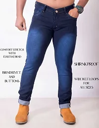 FANG JEANS Denim Stretchable and Comfortable Mid Rise Regular Fit Casual Jeans for Men (529)-thumb1
