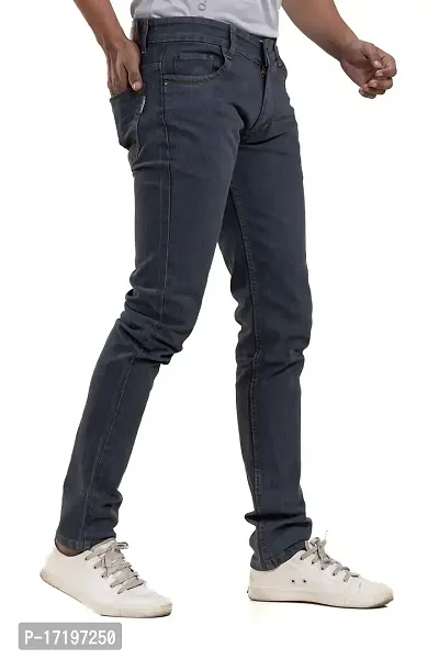 FANG JEANS Denim Stretchable and Comfortable Mid Rise Regular Fit Casual Joggers Jeans for Men (599-1)-thumb2