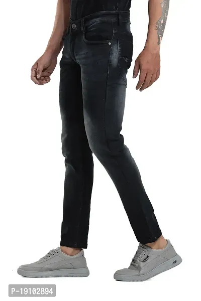 Classic Denim Solid Jeans for Women-thumb3