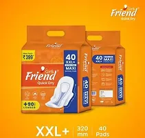 Stelicon Sanitary Girl's Friend Quick Dry Sanitary Pads for Women (XXL+, 40 Pads, Pack of 2 )-thumb1