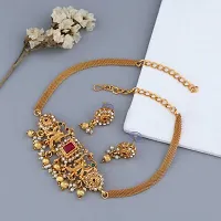 Elegant Copper Gold-Plated Gold Jewellery Set-thumb2