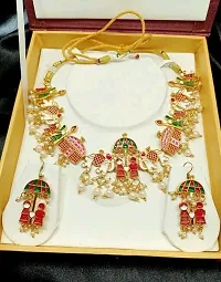 Elegant Alloy Gold-Plated Multicolor Jewellery Set-thumb2